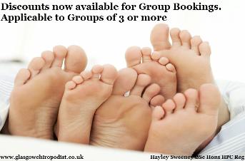 Glasgow Chiropodist - Group Discounts Available